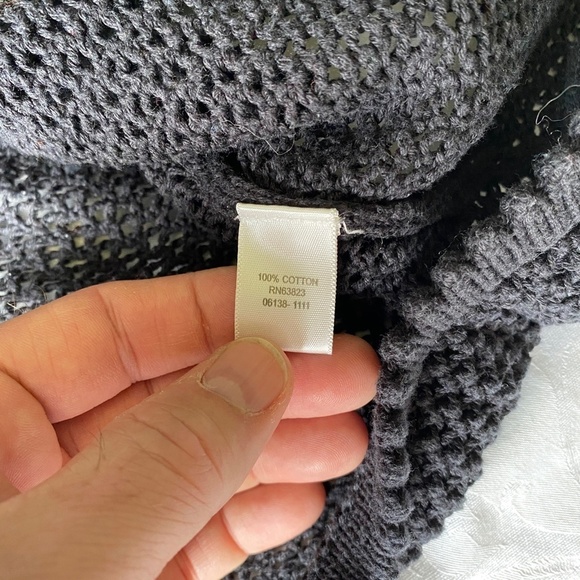 C.J. Banks by Christopher & Banks 3/4 Sleeve Open Knit Cardigan Top Size 2X - Picture 10 of 12